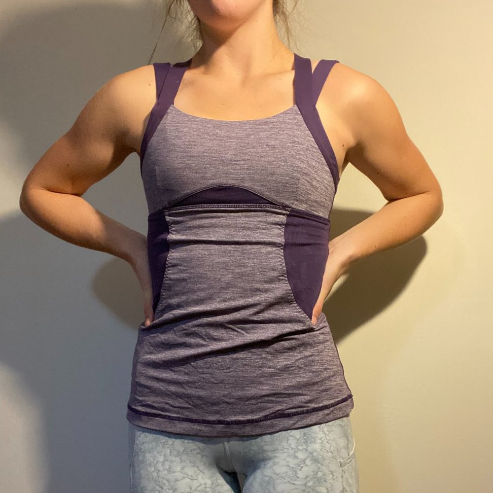 Purple Lululemon tank top size 2